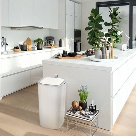 EKO Afvalbak met sensor Morandi 30 L wit 1