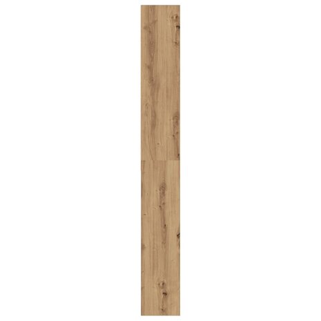 Wasmachinekast 64x24x190 cm artisanaal eikenkleur 7