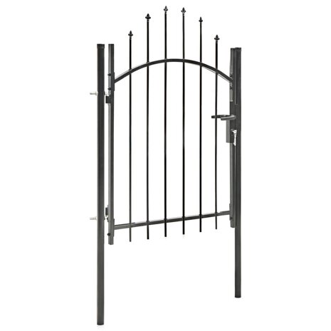 Poort 1x1,75 m staal zwart 2