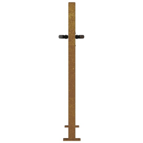 Poort vierkant 105x105 cm cortenstaal 6