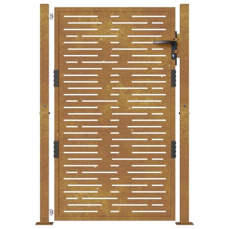 Poort vierkant 105x130 cm cortenstaal 4