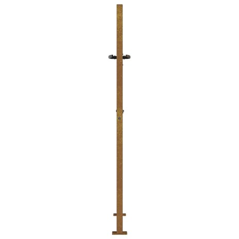 Poort vierkant 105x130 cm cortenstaal 6