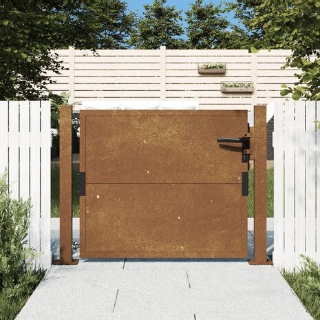 Poort 105x105 cm cortenstaal 1