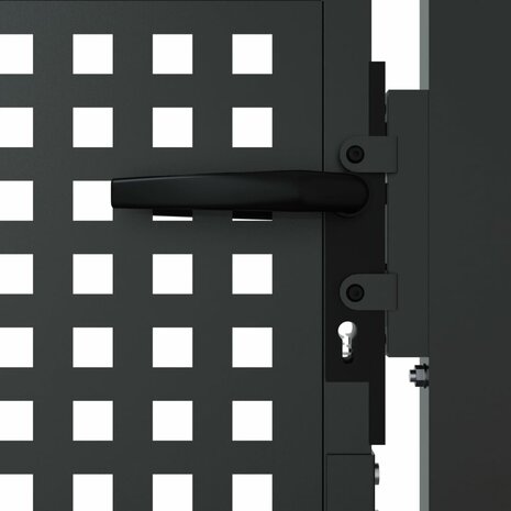 Poort 105x150 cm staal antracietkleurig 4