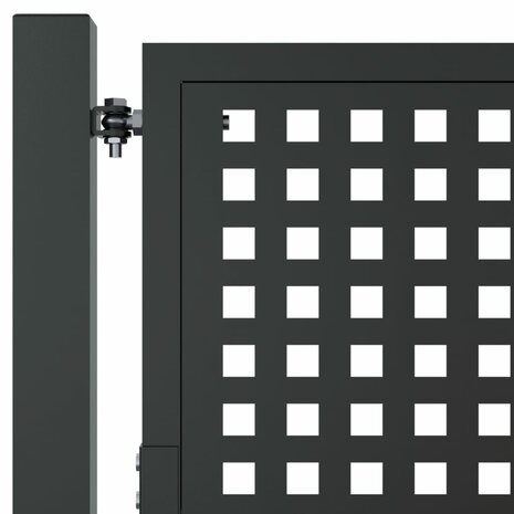 Poort 105x150 cm staal antracietkleurig 5