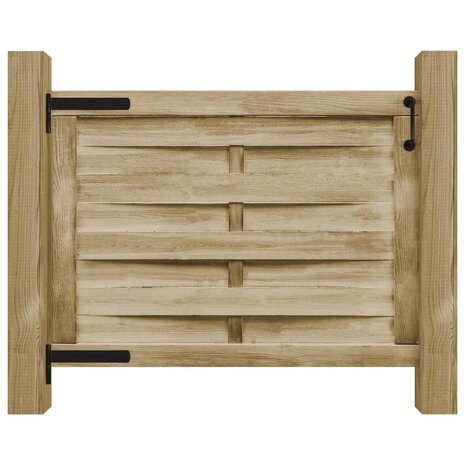 Poort 100x75 cm groen geïmpregneerd grenenhout 2