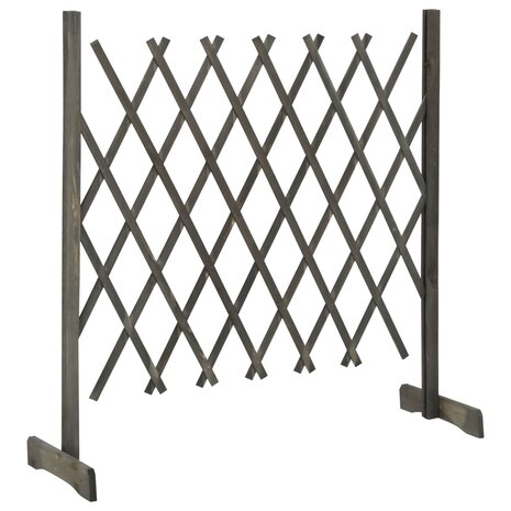 Tuinlatwerk 120x90 cm massief vurenhout grijs 2