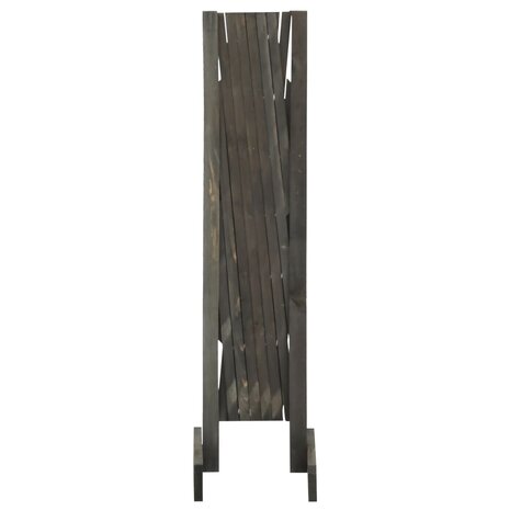 Tuinlatwerk 120x90 cm massief vurenhout grijs 3