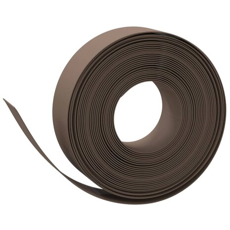 Tuinranden 2 st 10 m 15 cm polyetheen bruin 3