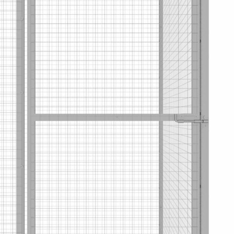 Kattenkooi 1,5x1,5x1,5 m gegalvaniseerd staal 4