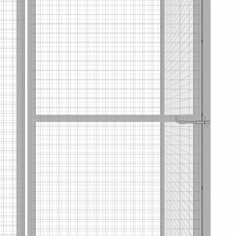 Kattenkooi 3x3x2,5 m gegalvaniseerd staal 4