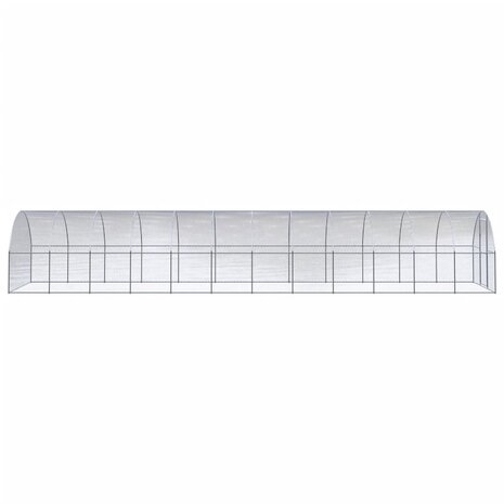 Kippenren 3x12x2 m gegalvaniseerd staal 3
