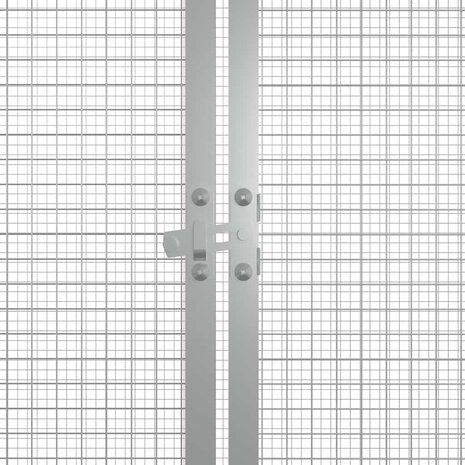Kippenhok 200x91x100 cm gegalvaniseerd staal antracietkleurig 5