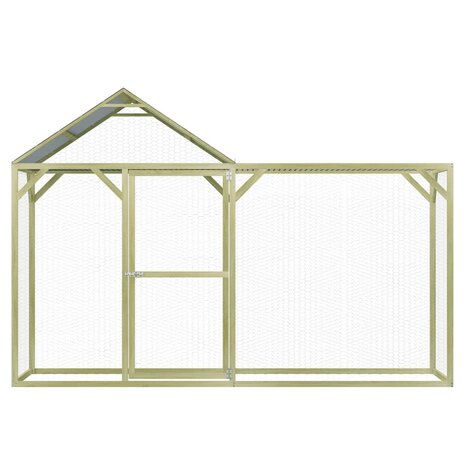 Kippenhok 3x1,5x2 m geïmpregneerd grenenhout 2