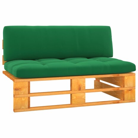 Tuinmiddenbank pallet honingbruin geïmpregneerd grenenhout 1