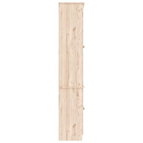 Vitrinekast ALTA 77x35x186,5 cm massief grenenhout 5
