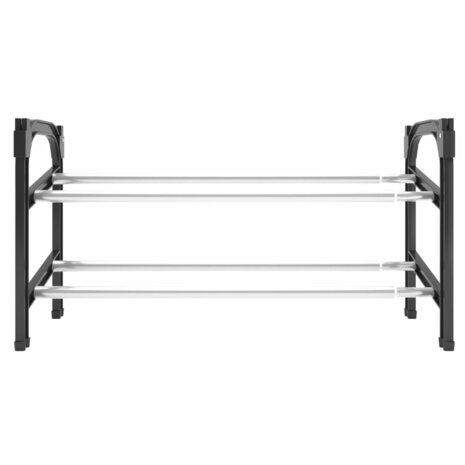 Schoenenrek met 2 schappen verlengbaar 119x24x37 cm 3
