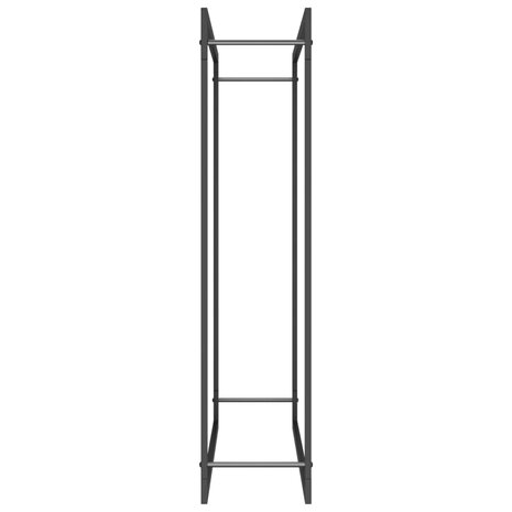 Haardhoutrek 110x28x116 cm staal matzwart 4