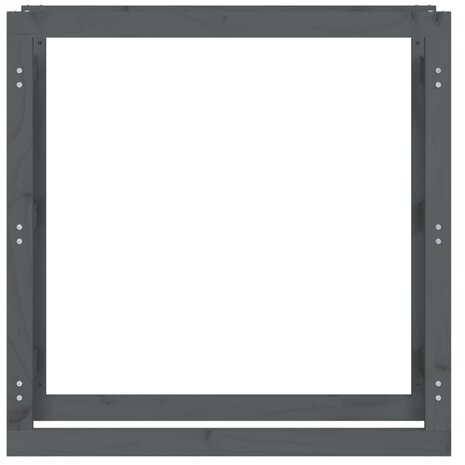 Haardhoutrek 100x25x100 cm massief grenenhout grijs 5