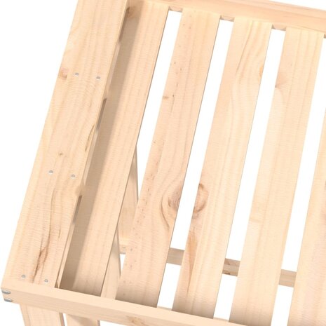 Houtblokhouder 108x52x106 cm massief grenenhout 8