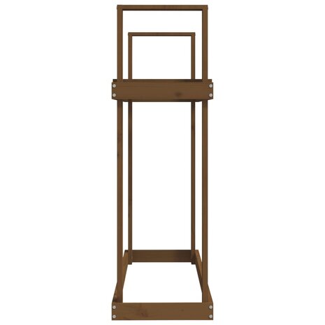 Haardhoutrek 110x35x108,5 cm massief grenenhout honingbruin 6