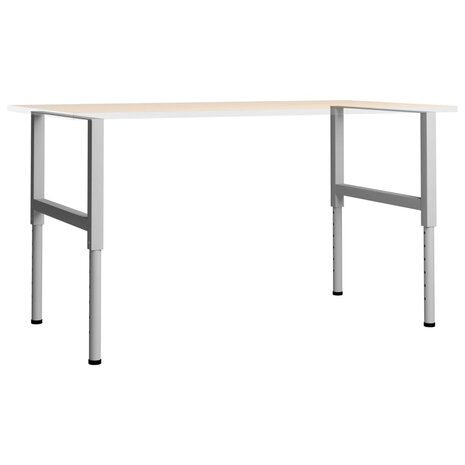 Werkbankframes verstelbaar 2 st 85x(69-95,5) cm metaal grijs 2