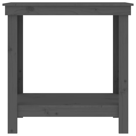 Werkbank 80x50x80 cm massief grenenhout grijs 5