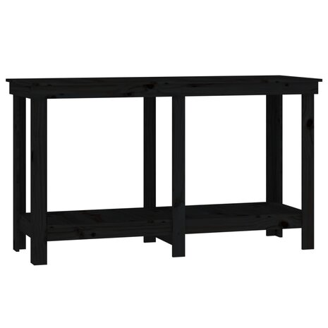werkbank 140x50x80 cm massief grenenhout zwart 2