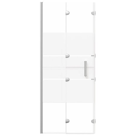 Douchewand inklapbaar 120x140 cm ESG wit 5