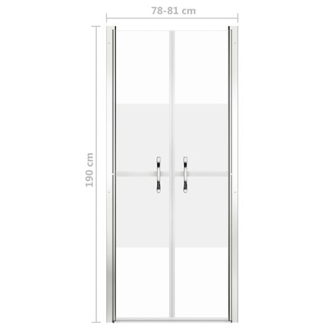 Douchedeur 81x190 cm ESG halfmat 5