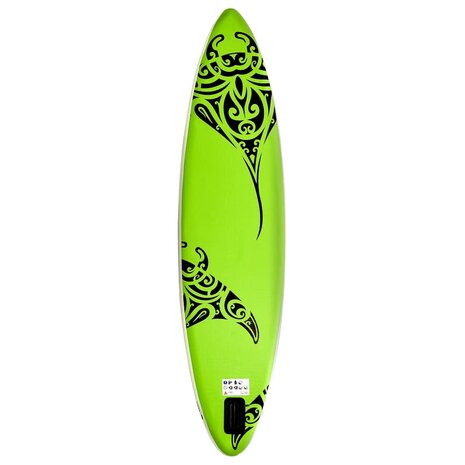 Stand Up Paddleboardset opblaasbaar 366x76x15 cm groen 4