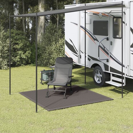 Tenttapijt 200x200 cm antracietkleurig 1