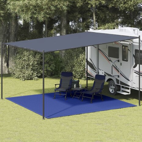Tenttapijt 400x400 cm HDPE blauw 1