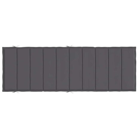 Ligbedkussen 186x58x3 cm oxford stof antracietkleurig 5