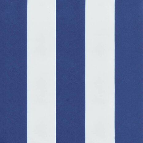 Ligbedkussen gestreept oxford stof blauw en wit 9