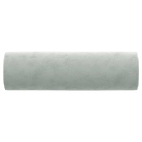 Sierkussens 2 st 15x50 cm fluweel lichtgrijs 4