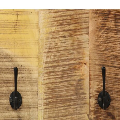 Wandkapstokken 2 st 36x110x3 cm massief mangohout 5