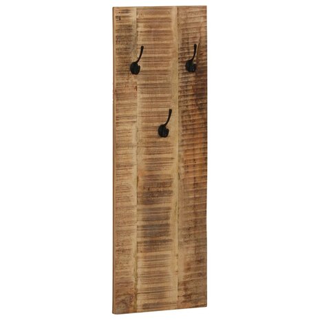 Wandkapstokken 2 st 36x110x3 cm massief mangohout 9