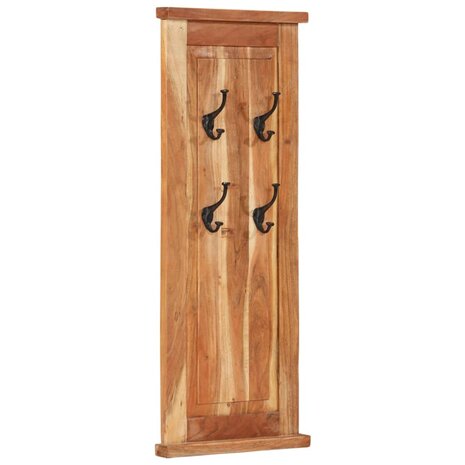 Kapstokken 2 st 38x100 cm massief acaciahout 9