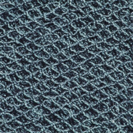 Plaid 160x210 cm katoen indigo-blauw 4