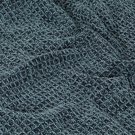 Plaid 160x210 cm katoen indigo-blauw 5