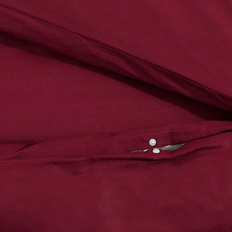 Dekbedovertrekset lichtgewicht 155x220 cm microvezel bordeaux 8
