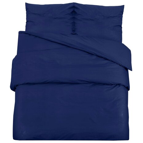 Dekbedovertrekset 200x220 cm katoen marineblauw 2