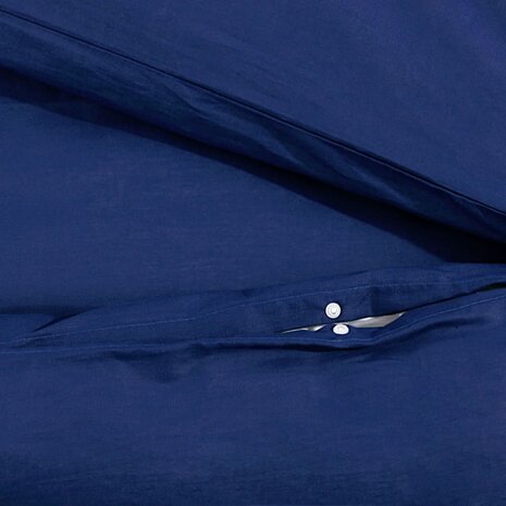 Dekbedovertrekset 200x220 cm katoen marineblauw 8