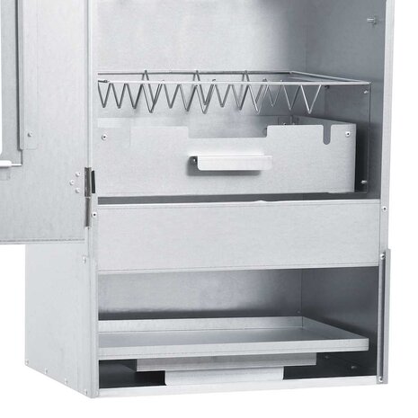 BBQ-rookoven met 1 kg houtsnippers 44,5x29x83 cm 6