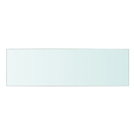 Wandschap transparant 50x15 cm glas 2