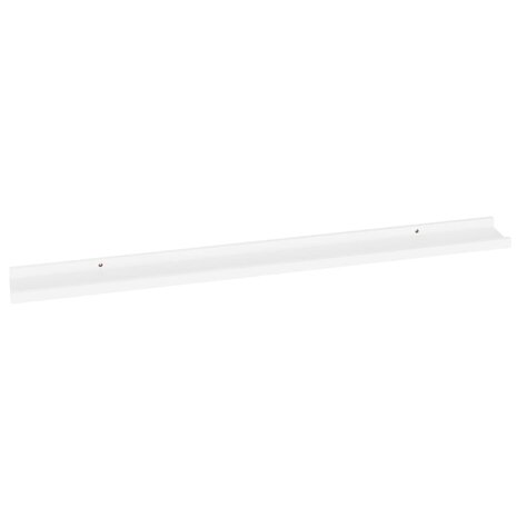 Wandschappen 2 st 100x9x3 cm wit 5