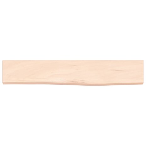Wandschap 60x10x2 cm onbehandeld massief eikenhout 4
