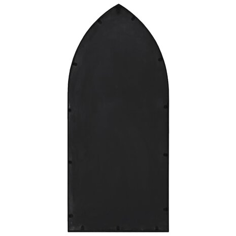 Tuinspiegel 70x30 cm ijzer zwart 4