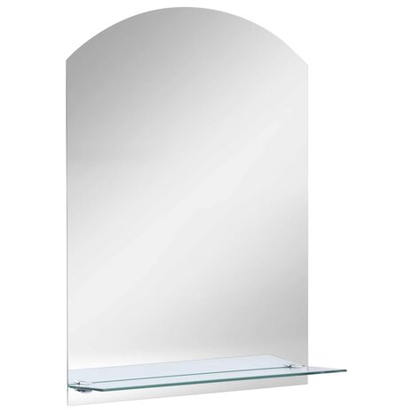 Wandspiegel met schap 20x40 cm gehard glas 2